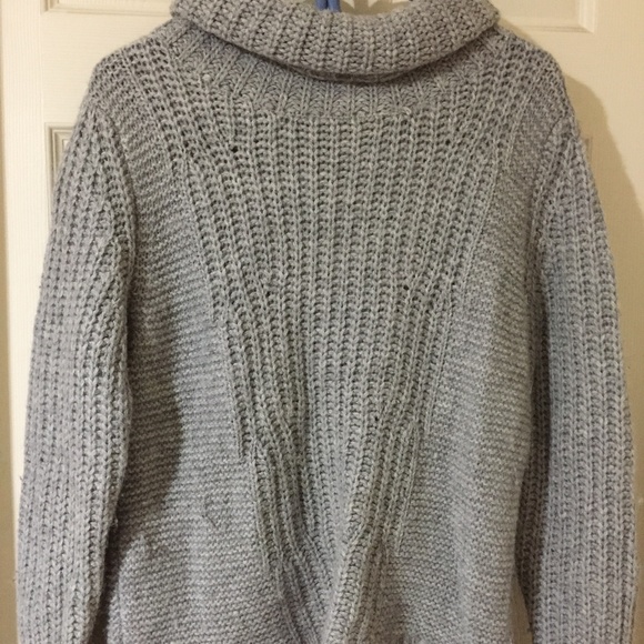 Grey - Turtle neck sweater - Picture 3 of 6